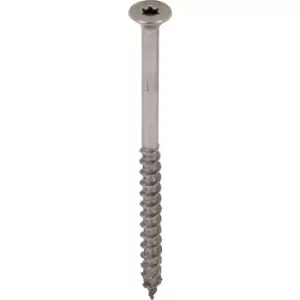 Spax A2 Stainless Steel T-STAR Plus Screw 5.0 x 80mm (100 Pack) in Silver