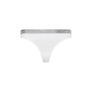 Image of Calvin Klein Radiant cotton thong - Silver