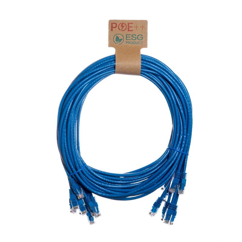 Image of Cablenet Cablenet 1.5m Cat6 RJ45 Blue U/UTP PVC 24AWG Flush Moulded Booted Patch Lead (PK10) 60-4015P