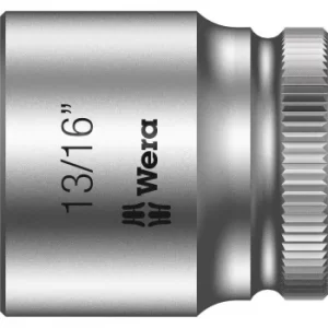 image of Wera 8790 HMB Zyklop 3/8" Drive Hexagon Socket Imperial 3/8" 13/16"