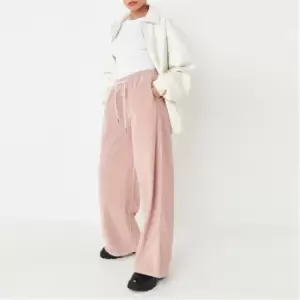 Missguided Petite Wide Leg Corduroy Trousers - Pink