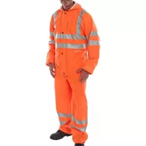 image of Bseen pu coverall or 3XL - Orange - Orange - Beeswift