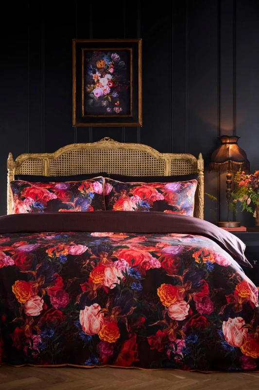 Image of Laurence Llewelyn-Bowen 'Grande Chintz' 100% Cotton Sateen Duvet Cover Set Size: Double Multicolor Unisex Double