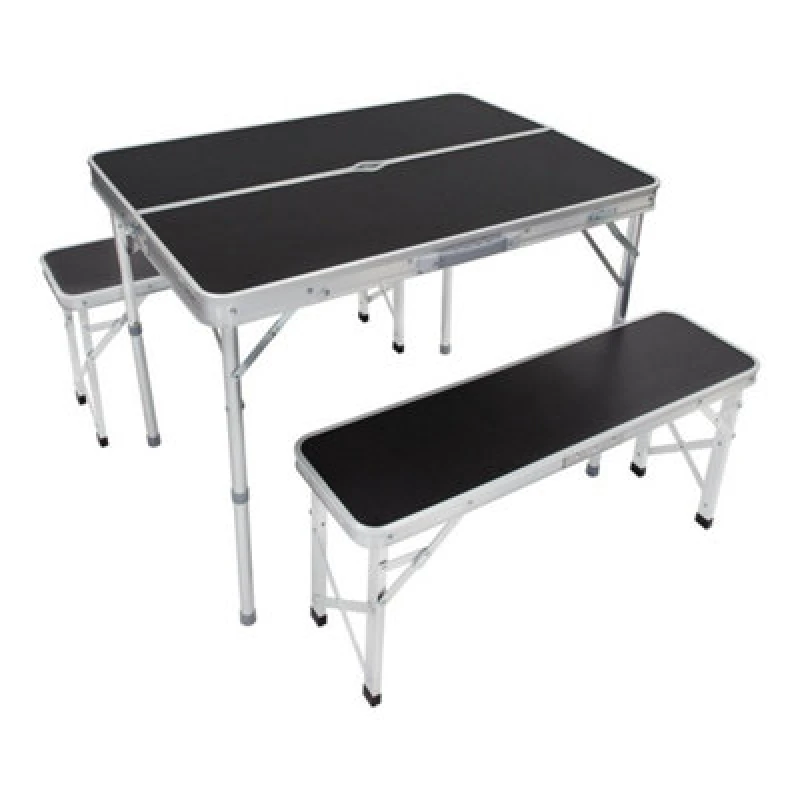 Image of Milestone Portable Camping/Picnic Outdoor Table & Bench Set 20189