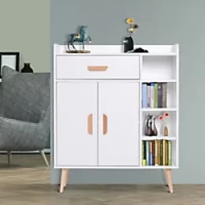 image of HOMCOM Cabinet 837-018WT White 295 x 800 x 960 mm