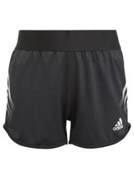 image of Adidas Girls Junior G A.R. 3-Stripes Short - Black