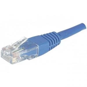 Patch Cord RJ45 CAT.5e U/UTP Blue - 1 M Copper/Aluminium