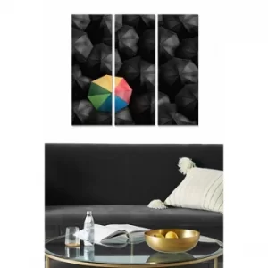 Image of MDF107394707 Multicolor Decorative MDF Painting (3 Pieces)