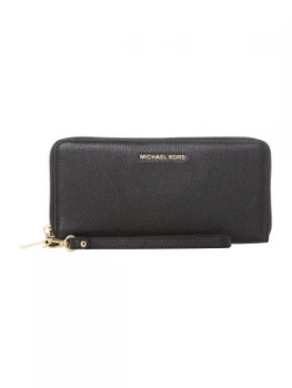 image of Michael Kors Mercer large travel zip around purse Black