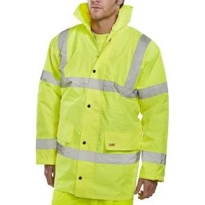 Image of B Seen High Visibility Constructor Jacket 6XL Saturn Yellow Ref