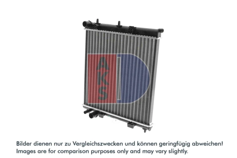 Image of AKS DASIS 060028N Engine radiator Aluminium, Mechanically jointed cooling fins Radiator,engine cooling (470)