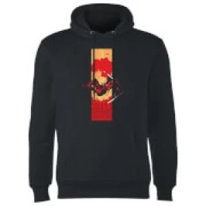 Image of Marvel Deadpool Blood Strip Hoodie - Black - XL