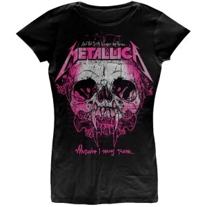 Image of Metallica - Wherever I May Roam Ladies Large T-Shirt - Black
