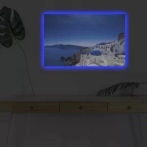 Image of 4570DHDACT-101 Multicolor Decorative LED Lighted Canvas Painting