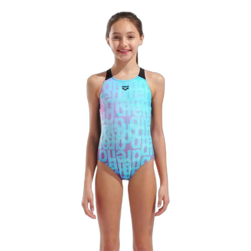 Image of Girls' backless one Piece swimsuit Arena Vert Female 10/11 ans