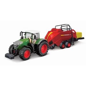 Image of Fendt Vario With Bailer Lifter Tractor Model