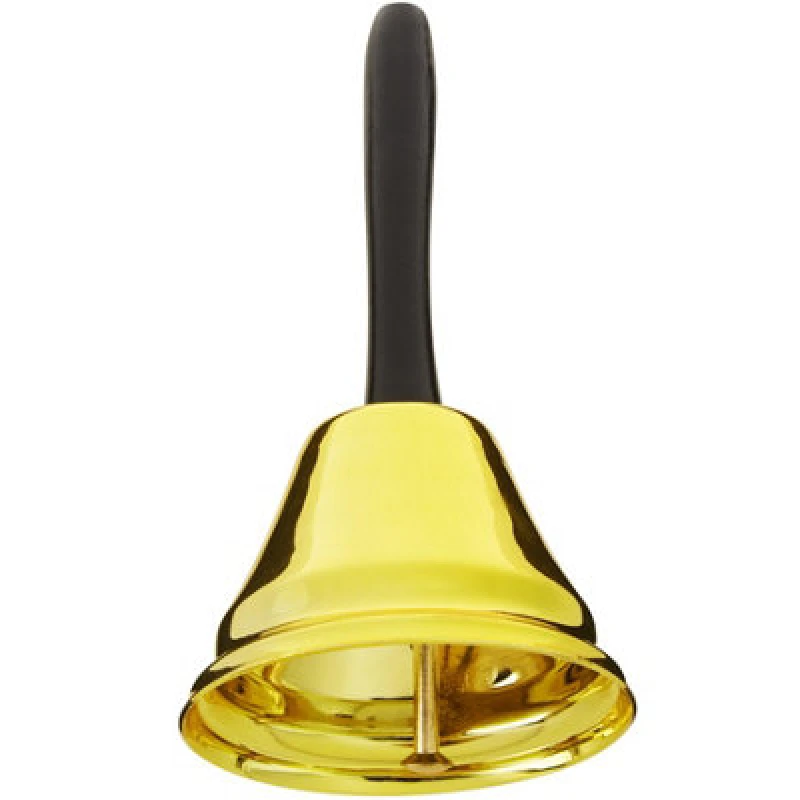 Image of Tectake Golden Santa Bell, Christmas Decoration - Gold
