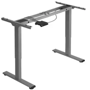 TecTake Melville Height-adjustable Metal Table Frame Desk - Grey