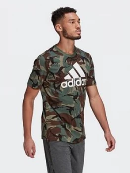 image of adidas Essentials T-Shirt - Camo, Size XS, Men