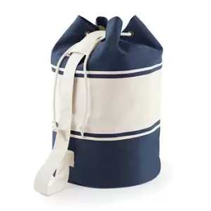 image of Quadra Canvas Duffel Bags - 30 Litres (One Size) (French Navy/Off White)