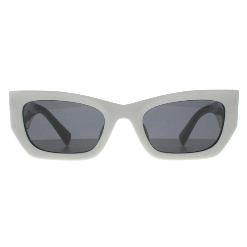 Image of Miu Miu Miu Miu Women Rectangle White Dark Grey MU09WS White One Size Female 8056597671941