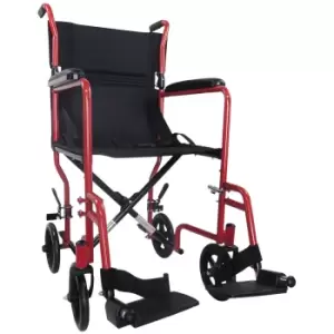 Image of Aidapt Steel Compact Transit Chair - Red