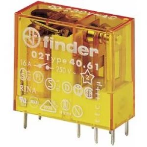 Image of PCB relays 24 V AC 16 A 1 change over Finder 40.61