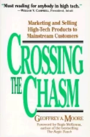 Image of crossing the chasm marketing and selling high tech products to mainstream c