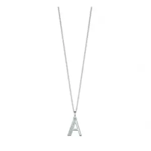 image of Beginnings Sterling Silver Art Deco Initial A Cubic Zirconia Pendant P4723C