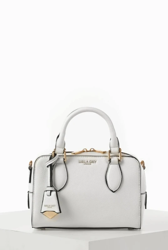 Image of Luella Grey Womens 'Lilian' Barrel Crossbody in White White Female One Size