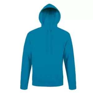 image of SOLS Snake Unisex Hooded Sweatshirt / Hoodie (3XL) (Aqua)