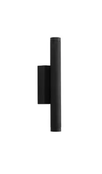 Image of Wall Lamp, 2 x 3W LED, 3000K, 300lm, IP54, Dark Grey