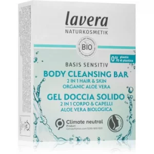 image of Lavera Basis Sensitiv Bar Soap for Hair & Body 50ml