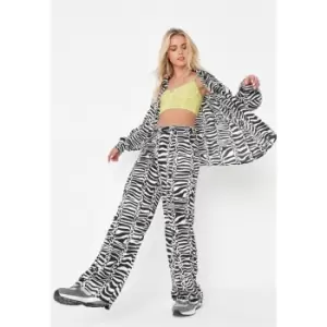 Missguided Wide Leg Trouser Coord Animal - Multi