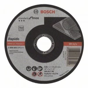 Image of Bosch Accessories WA 60 T BF 2608603171 Cutting disc (straight) 125mm 22.23mm