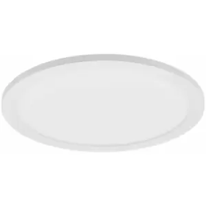 Image of 300mm Modern Sleek Ceiling Light White Slim Round Low Profile 17W LED 4000K