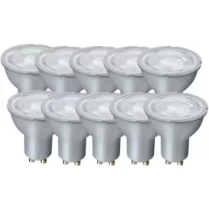 Image of Harperliving - Harper Living 5 Watts GU10 LED Bulb Silver Spotlight Warm White Non-Dimmable, Pack of 10