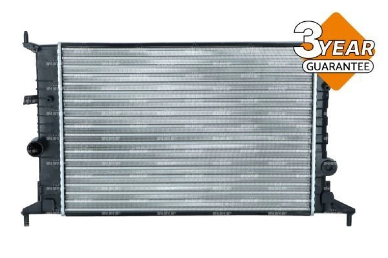 Image of NRF 509515 Engine radiator EASY FIT Brazed cooling fins, Aluminium, with mounting parts Aluminium Radiator,engine cooling (470)