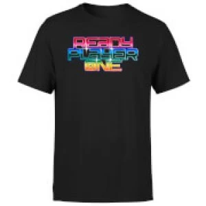 image of Ready Player One Rainbow Logo T-Shirt - Black