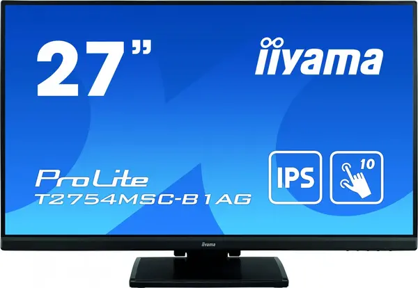 image of iiyama ProLite 27" T2754MSC-B1AG Full HD Touch Screen IPS LED Monitor