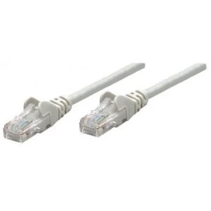 image of Intellinet Network Patch Cable Cat6 50m Grey Copper U/UTP PVC RJ45 Gold Plated Contacts Snagless Booted Polybag