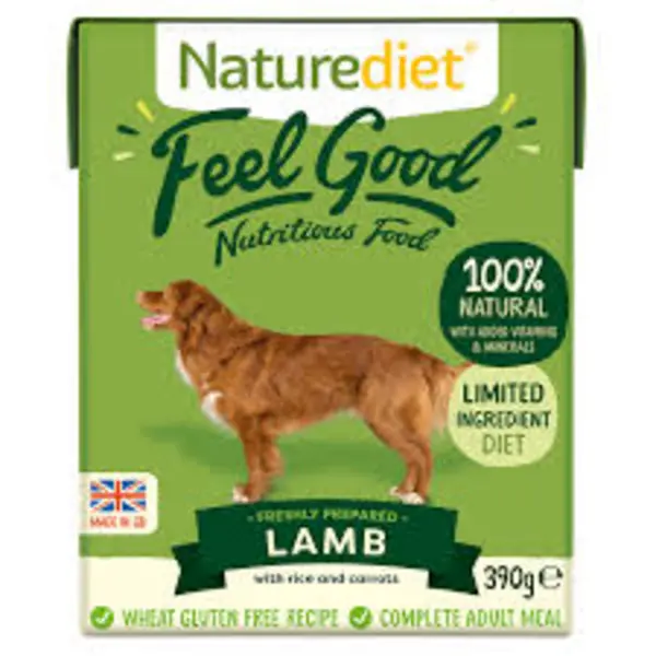 Naturediet Feel Good Lamb Dog Food 390g