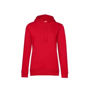 Image of B&C Womens/Ladies Organic Hoodie (L) (Red)