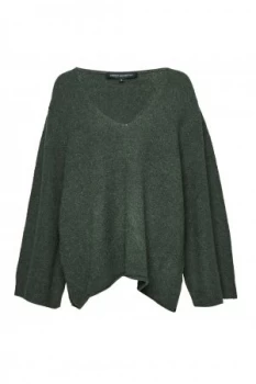 image of French Connection Urban flossy Melange Knit Jumper Green