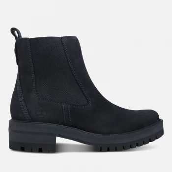 Image of Timberland Womens Courmayeur Valley Leather Chelsea Boots - Black - UK 4 - Black