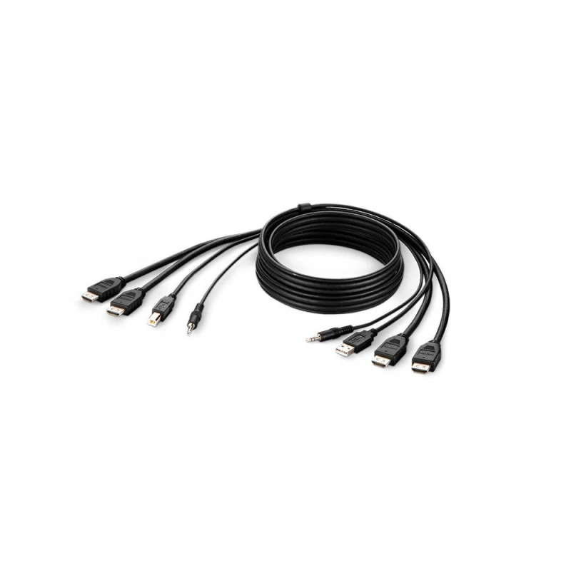 Image of Belkin F1DN2CCBL-HH10t KVM cable Black 3m F1DN2CCBL-HH10T