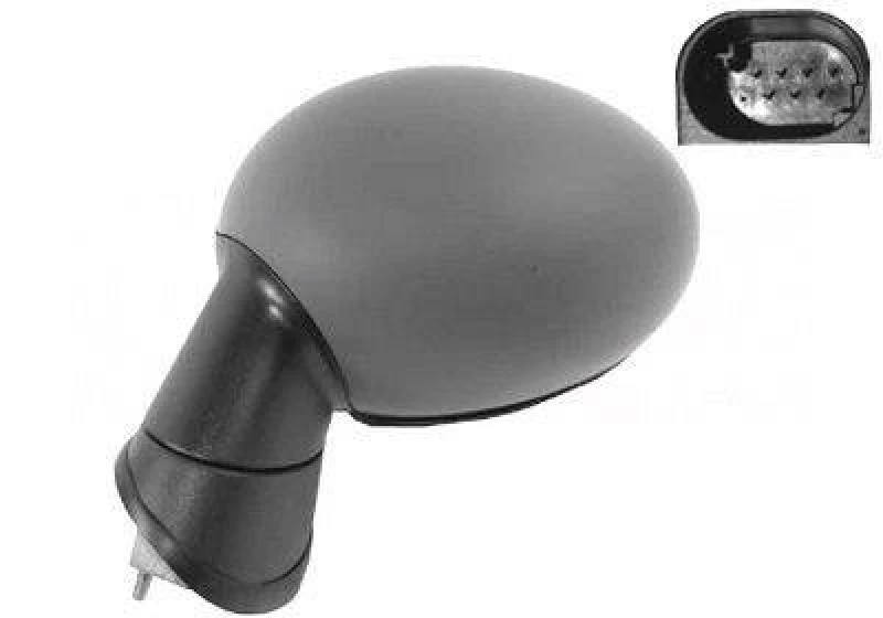 Image of VAN WEZEL 0506817 Wing mirror * HAGUS * Left, Heatable, primed Outside Mirror (50)