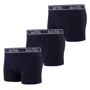 image of Jack Wills Kids Boys Multipack Boxers Three Pack - Navy