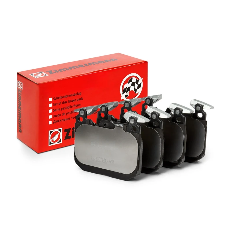 Image of ZIMMERMANN 25028.181.1 Brake pad set Front Axle, prepared for wear warning indicator, Photo corresponds to scope of supply Brake Pad Set,disc brake (