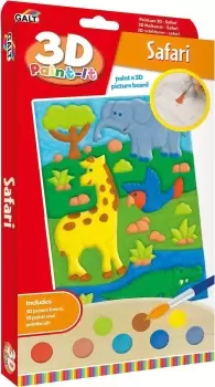 image of Galt Toys - 3D Paint-It Safari Craft Kit